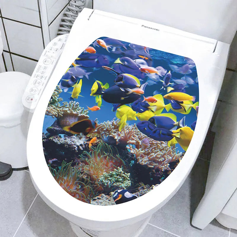 3D Toilet Lid Sticker