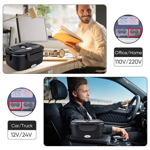 1.5 60W Electric Lunch Box Food Warmer Portable Food Heater for Car Or Home lead Lunch Heating Microwave for Truckers