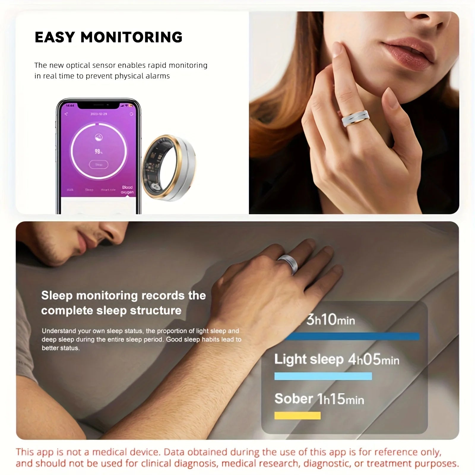 Smart Health Tracker Ring