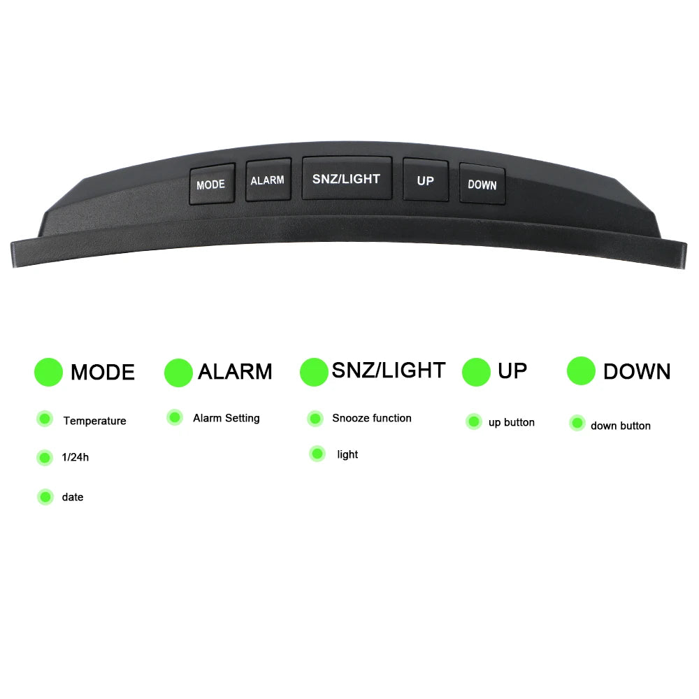 LED Mirror Alarm Clock