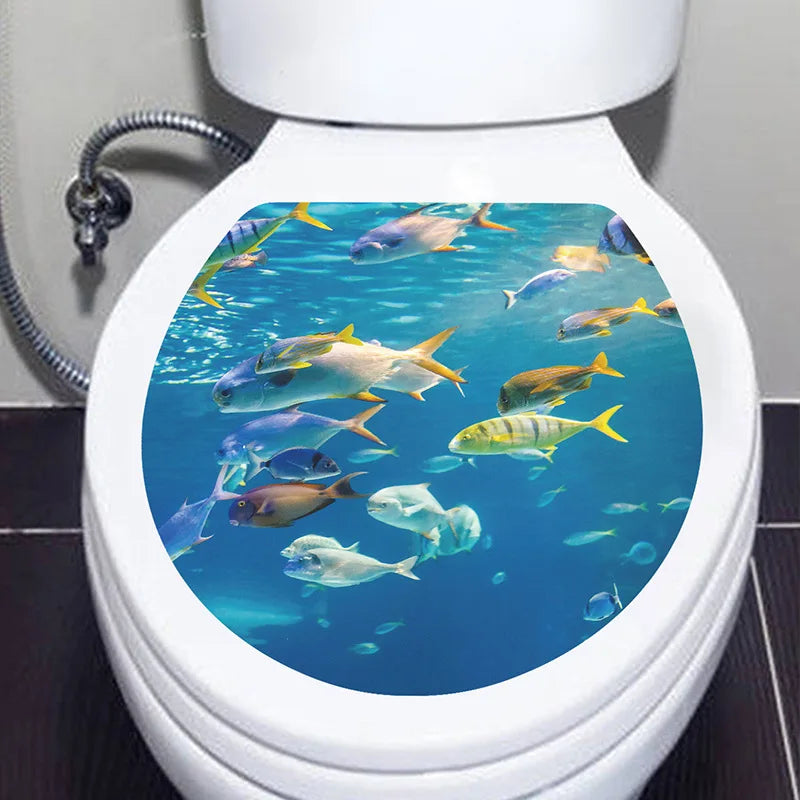 3D Toilet Lid Sticker