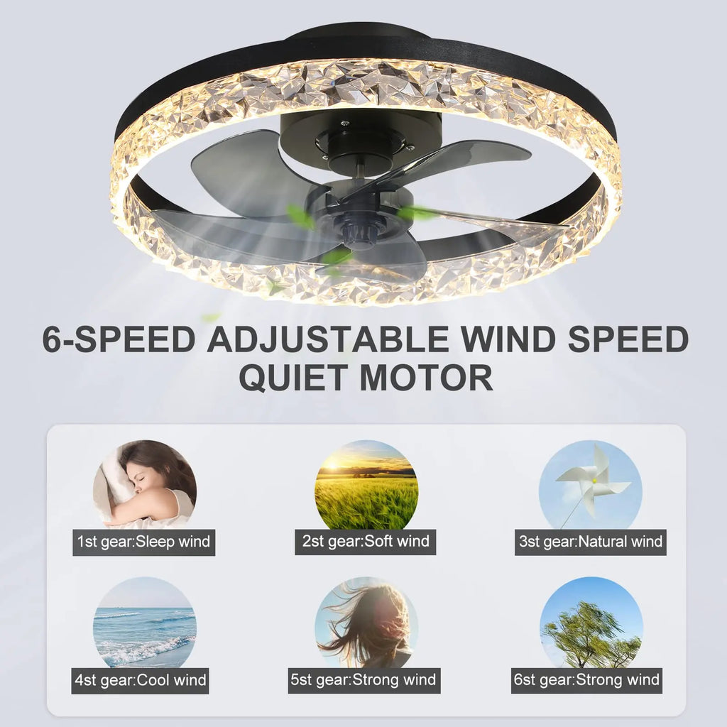Dimmable LED Ceiling Fan Light