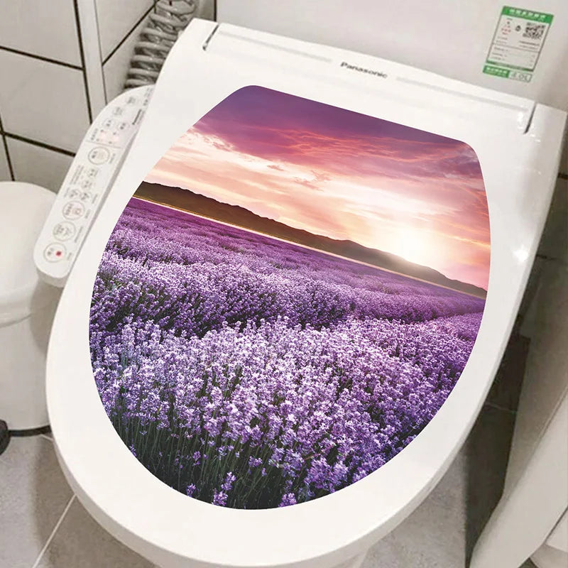 3D Toilet Lid Sticker