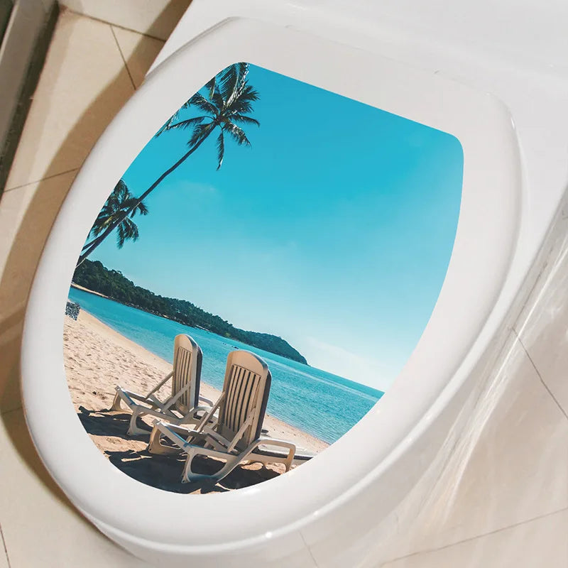 3D Toilet Lid Sticker