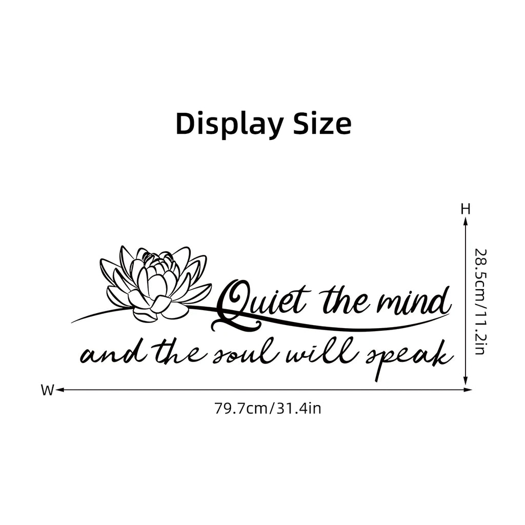 "Quiet The Mind" Wall Decals