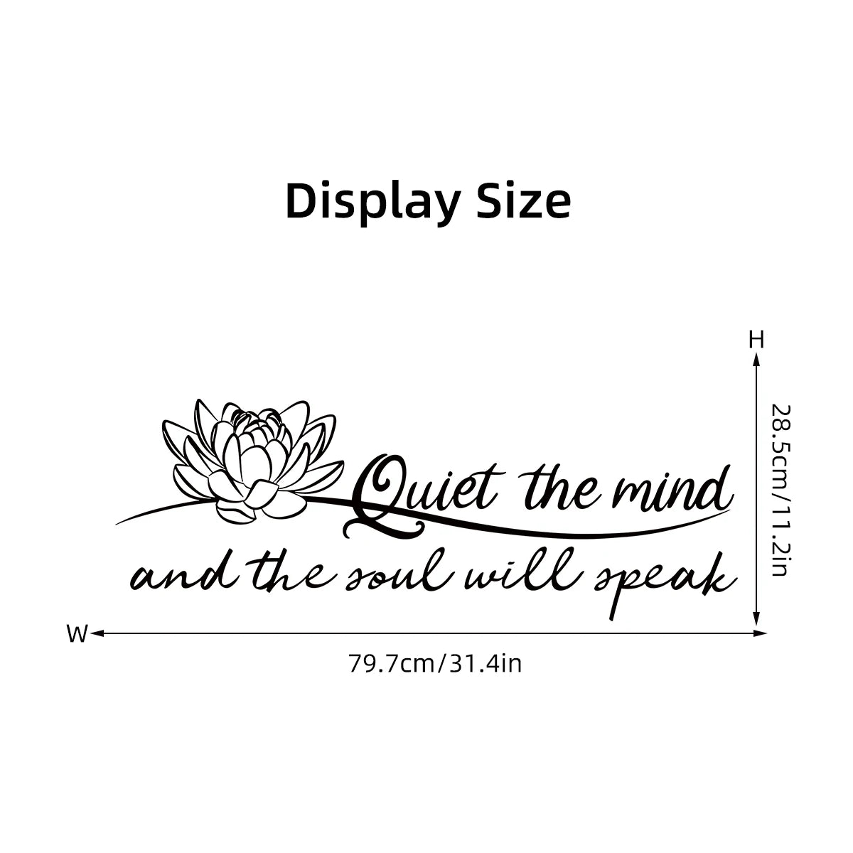 "Quiet The Mind" Wall Decals