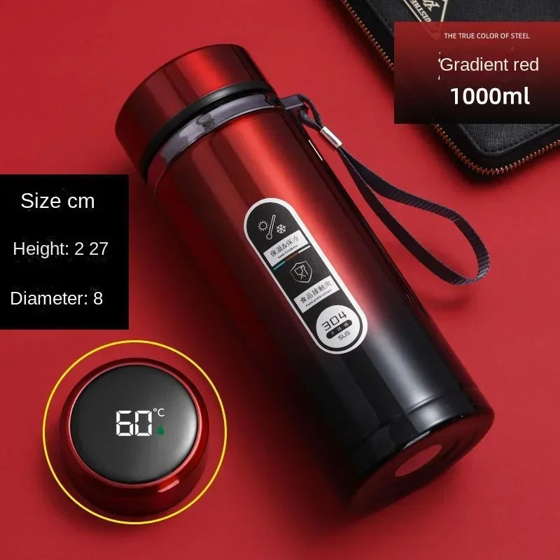 LED Temp Display Thermos Bottle