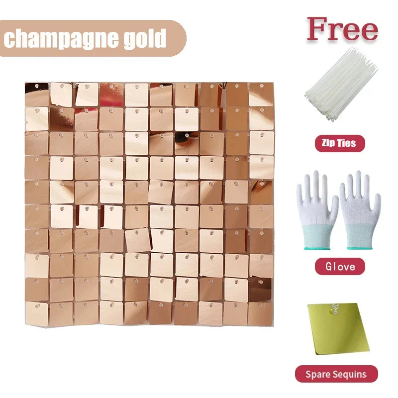 Pink Shimmer Wall Panels
