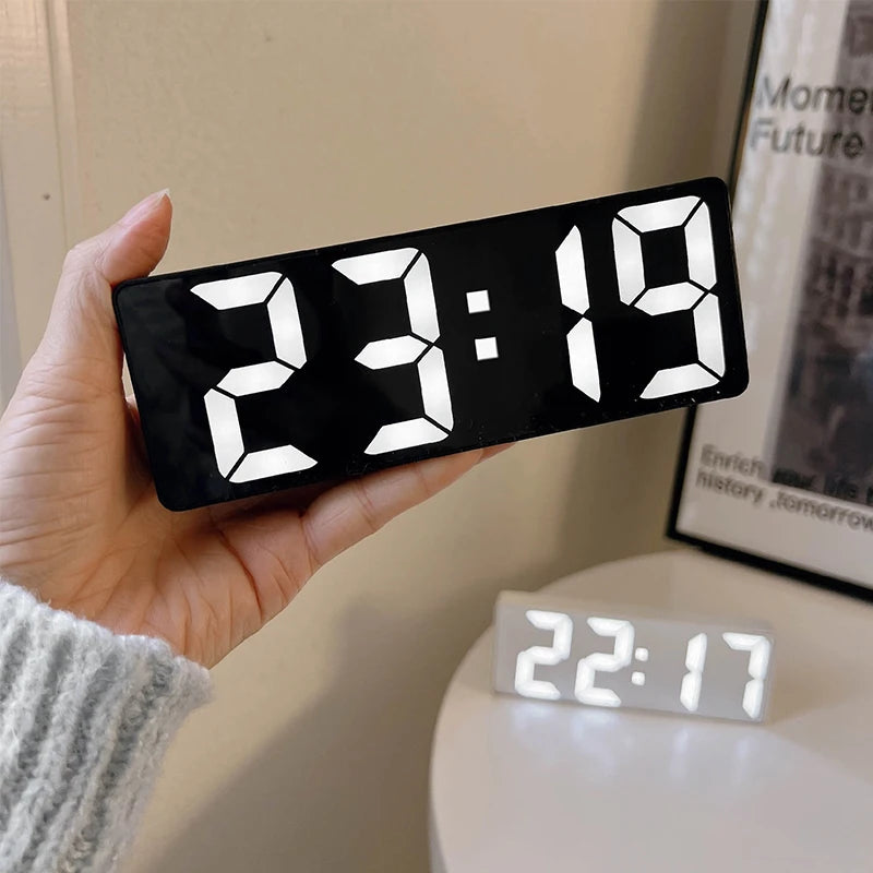 LED Mirror Alarm Clock