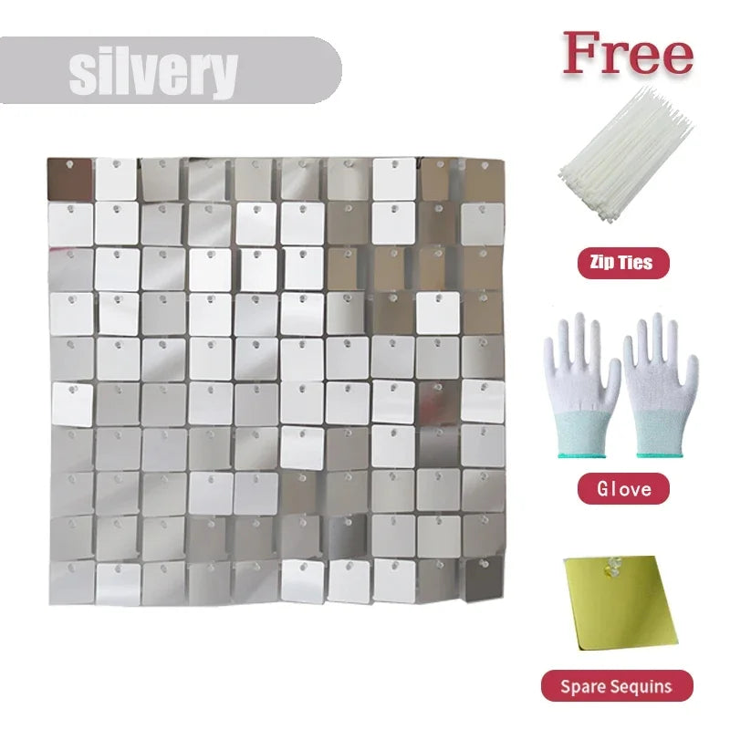 Pink Shimmer Wall Panels