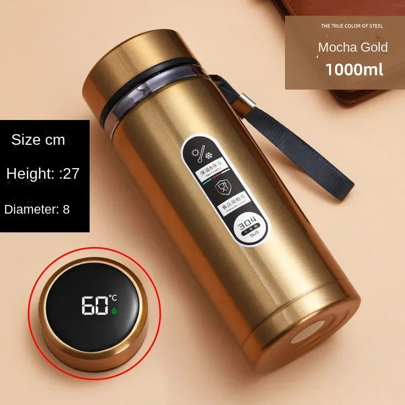 LED Temp Display Thermos Bottle