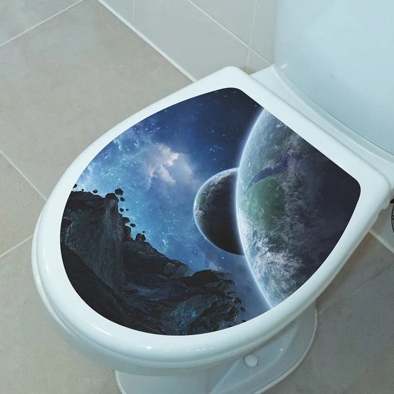 3D Toilet Lid Sticker