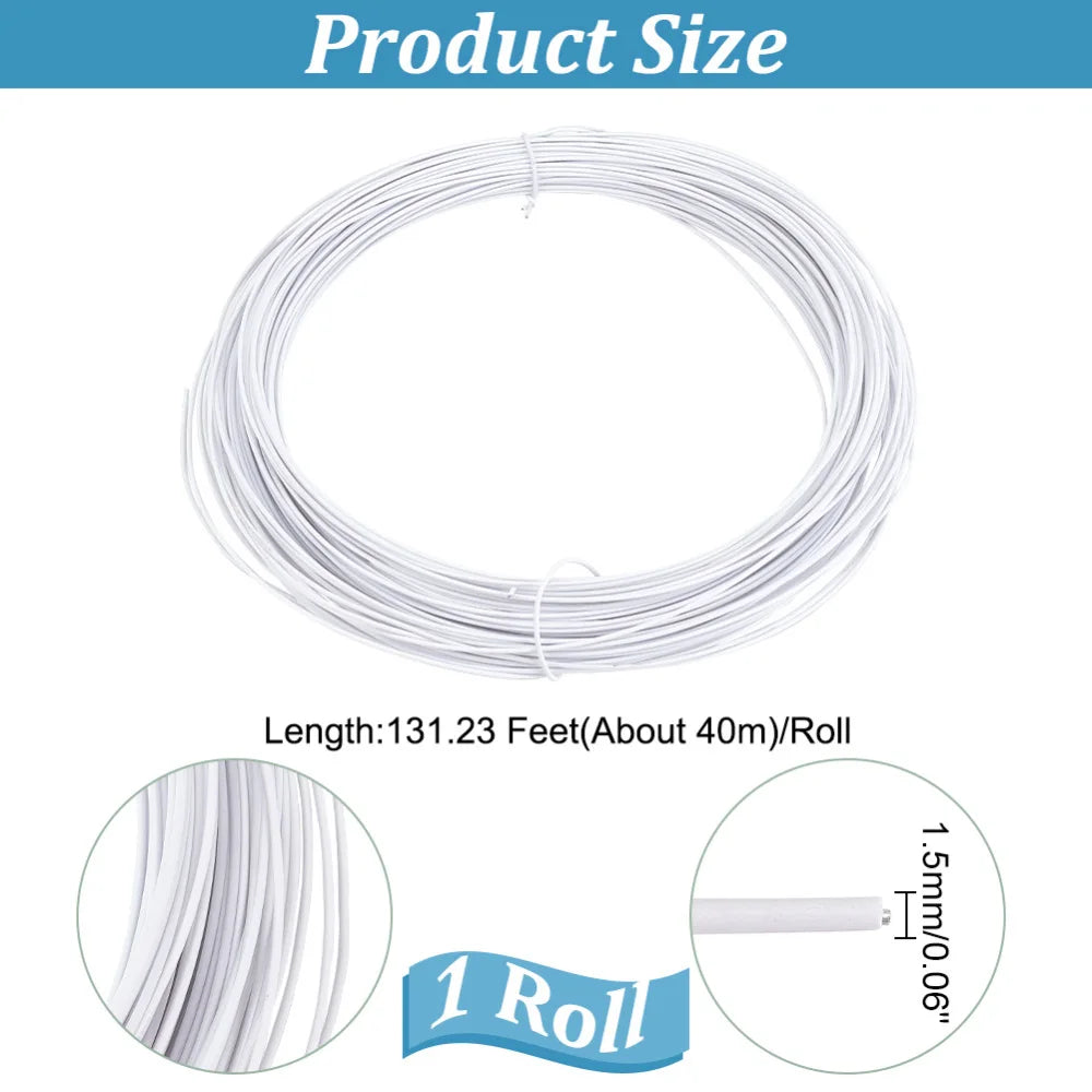 Soft White Millinery Craft Wire