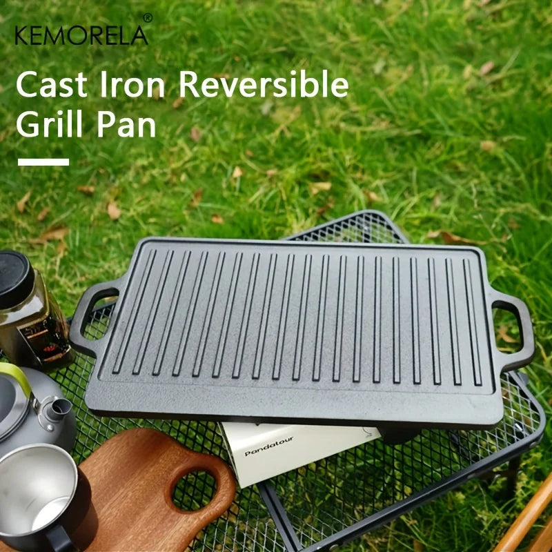 Reversible Cast Iron Grill Pan