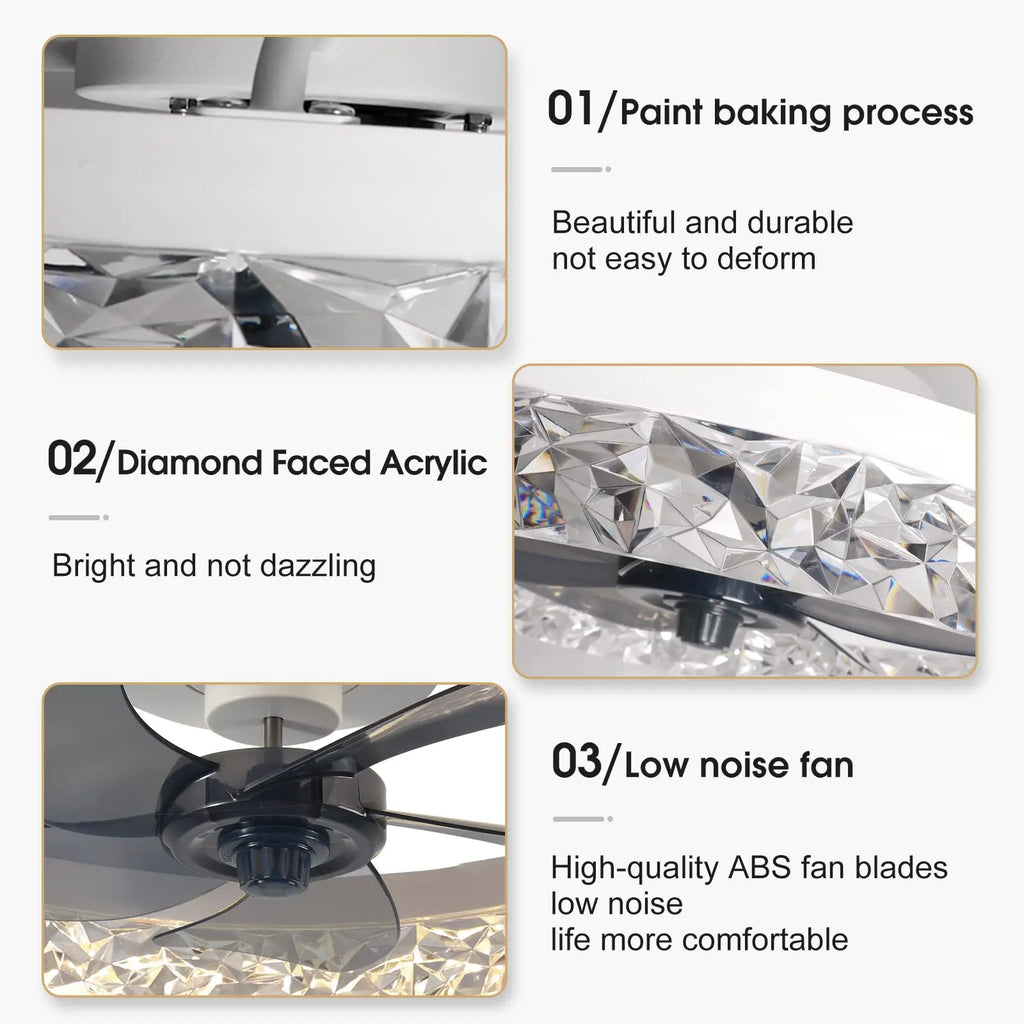 Dimmable LED Ceiling Fan Light