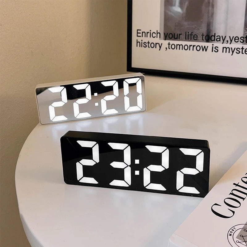 LED Mirror Alarm Clock
