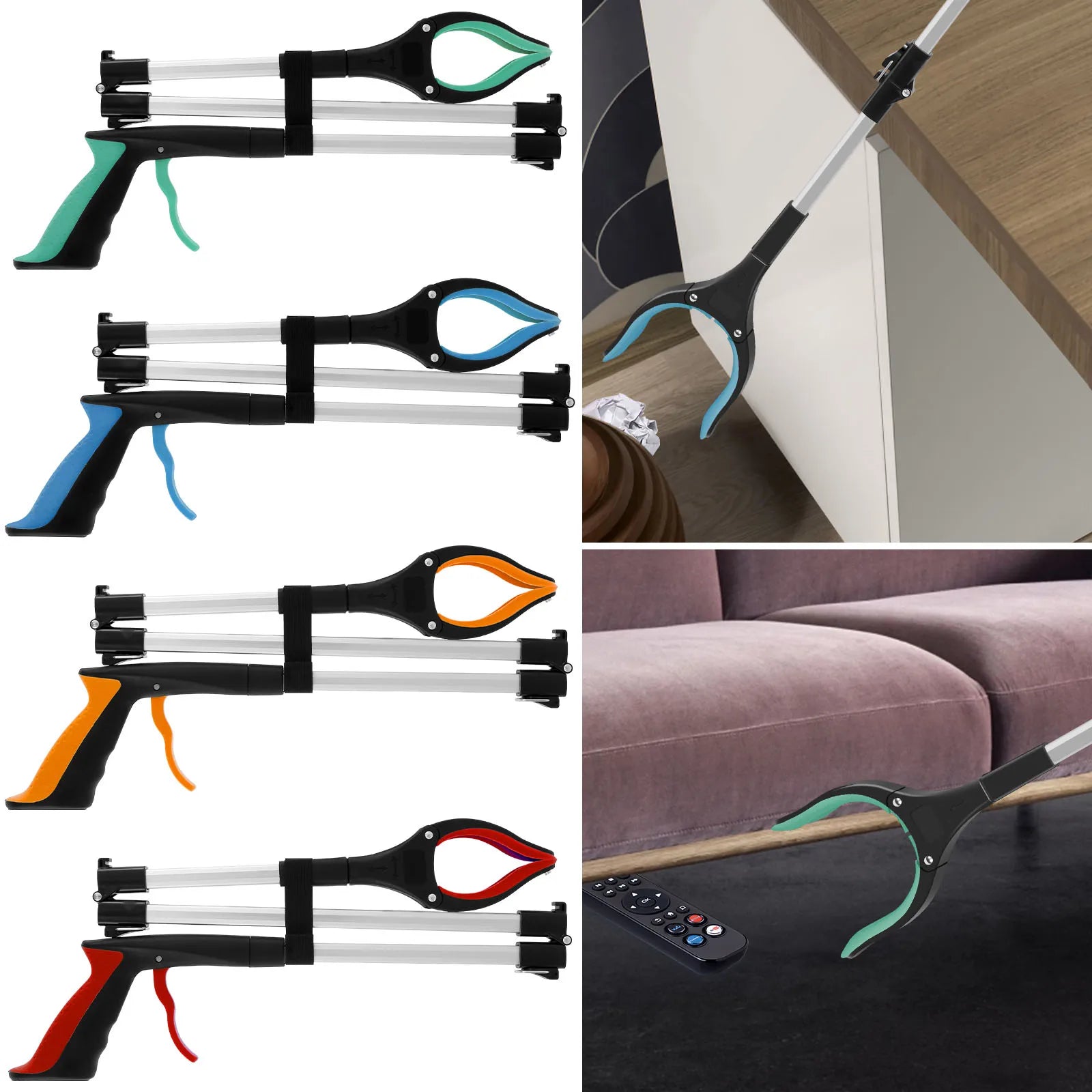 Foldable 43" Grabber Reach Tool