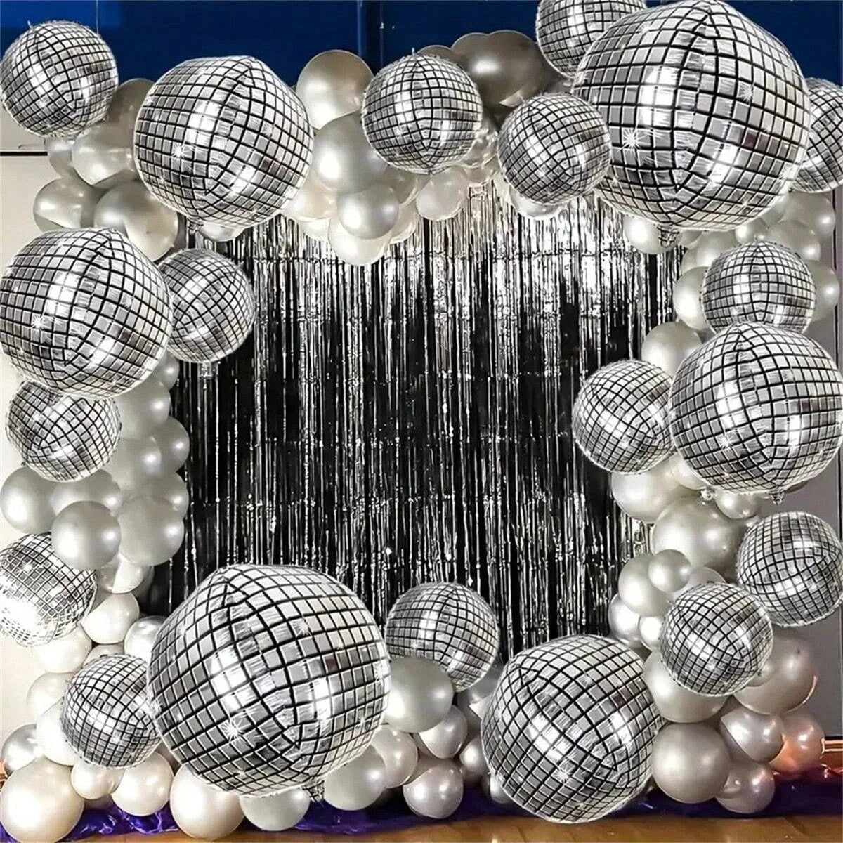 Silver Disco Ball Balloon