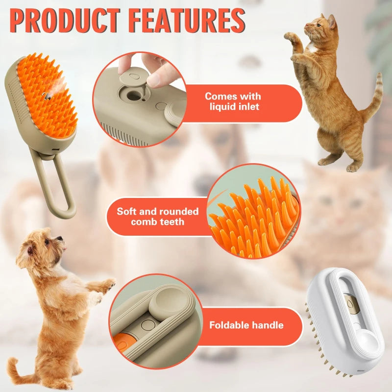 Electric Spray Cat Grooming Comb