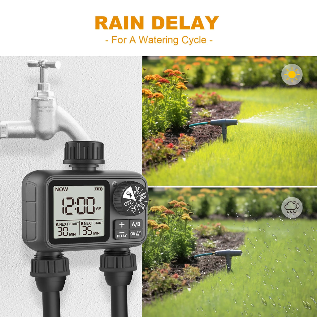 Dual-Outlet Smart Water Timer