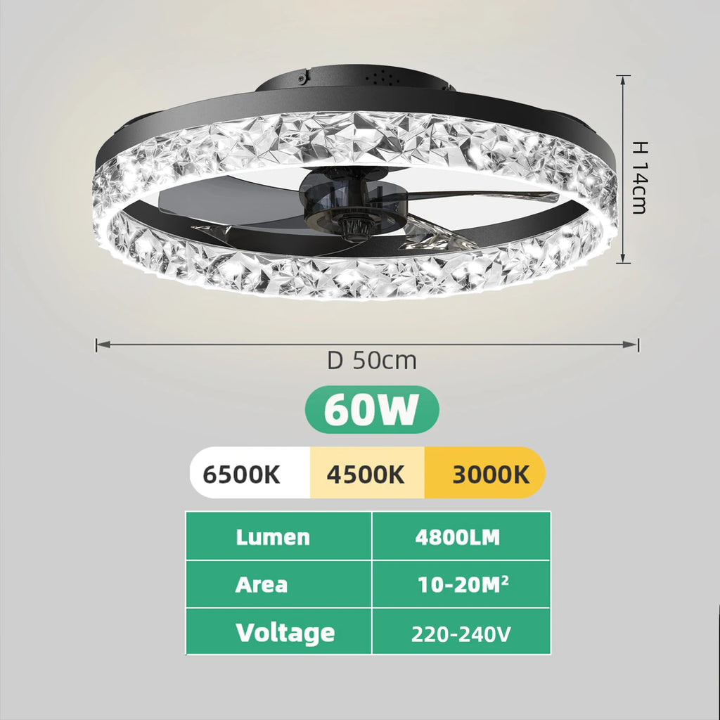 Dimmable LED Ceiling Fan Light