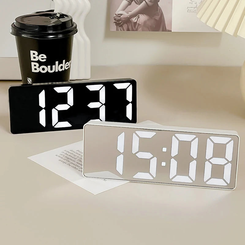 LED Mirror Alarm Clock
