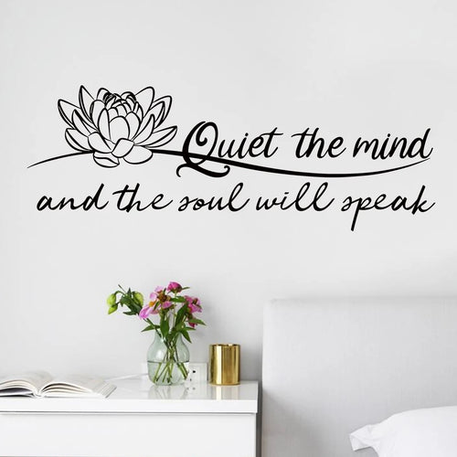 "Quiet The Mind" Wall Decals