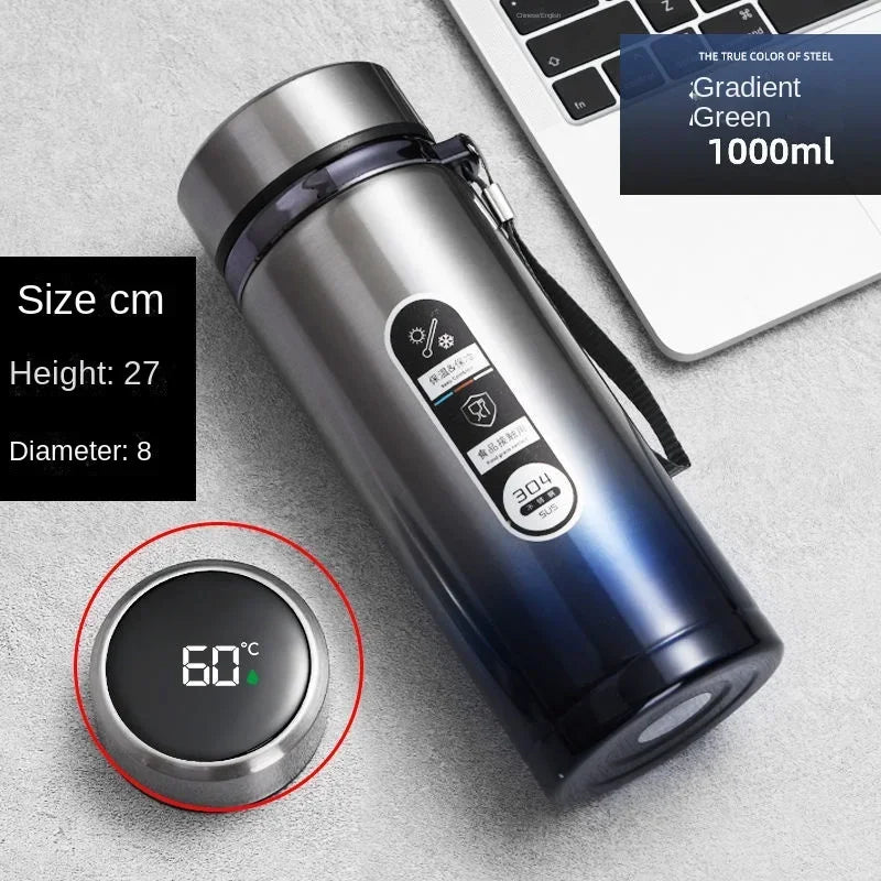 LED Temp Display Thermos Bottle