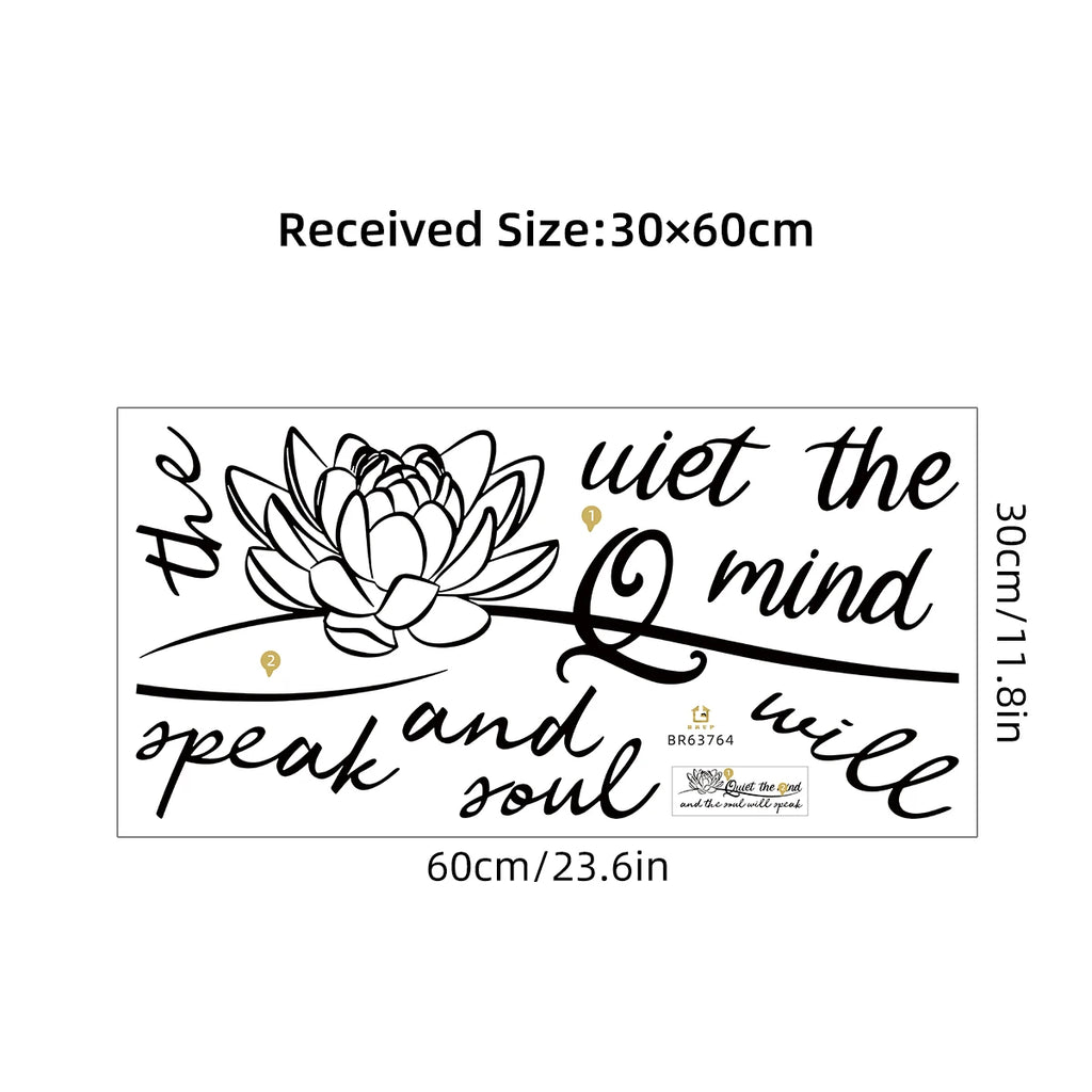 "Quiet The Mind" Wall Decals
