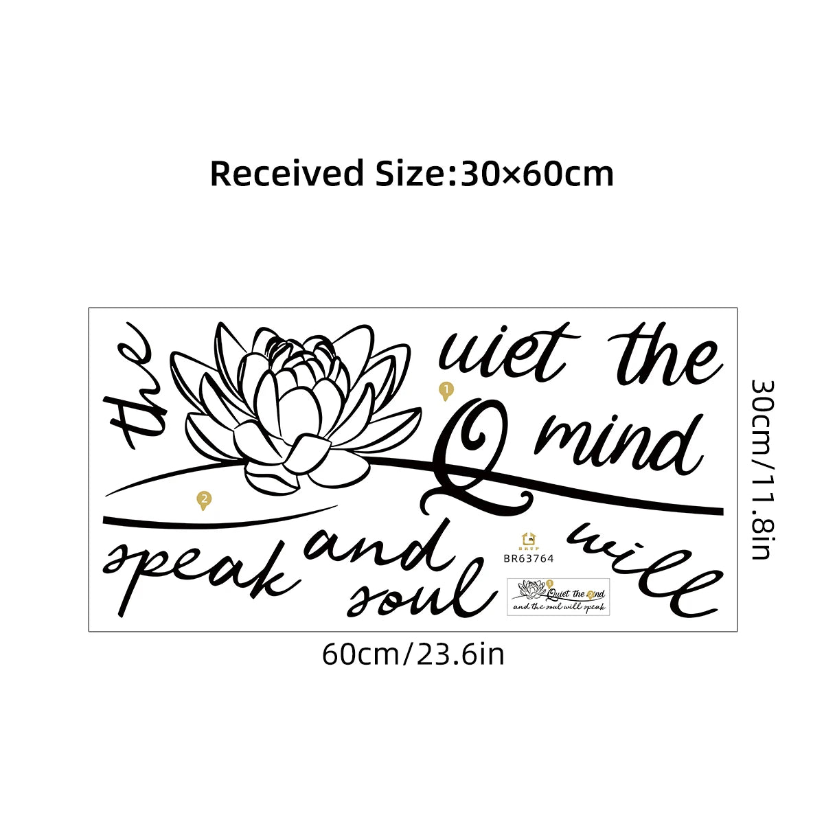 "Quiet The Mind" Wall Decals