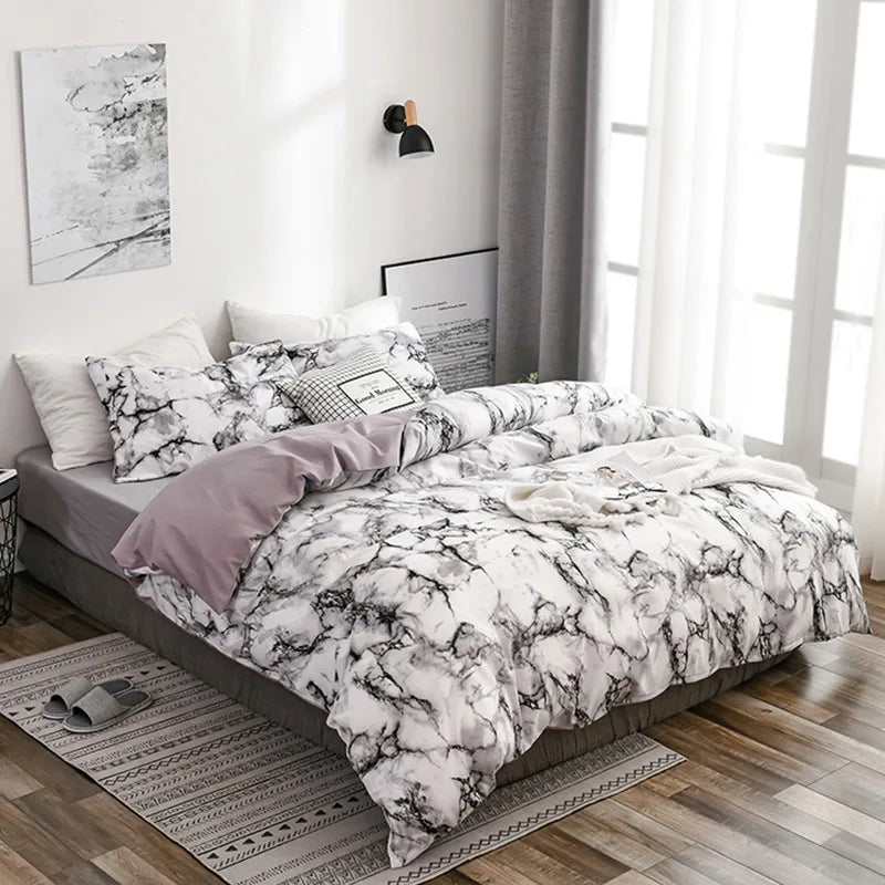 Marble Duvet Cover Set