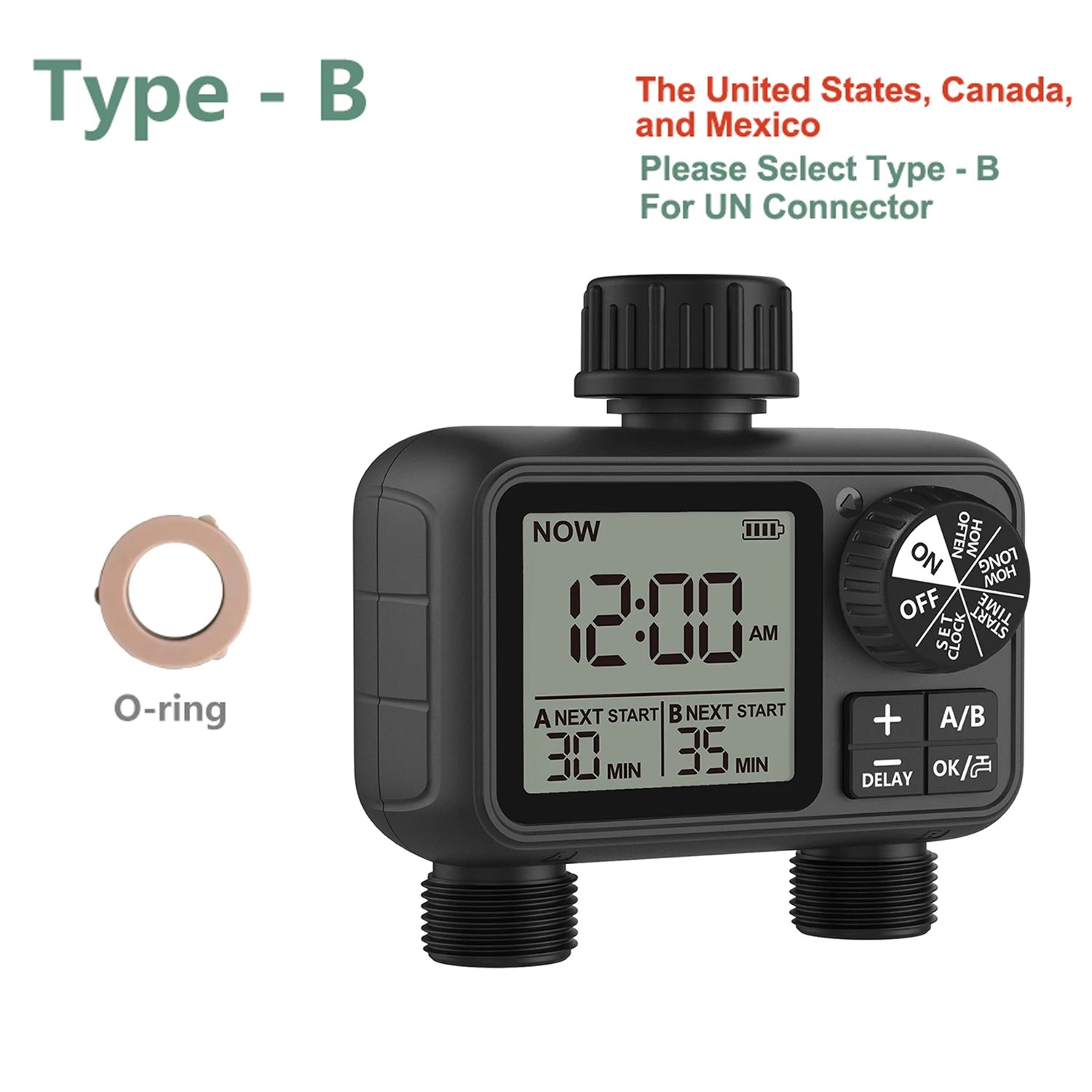 Dual-Outlet Smart Water Timer