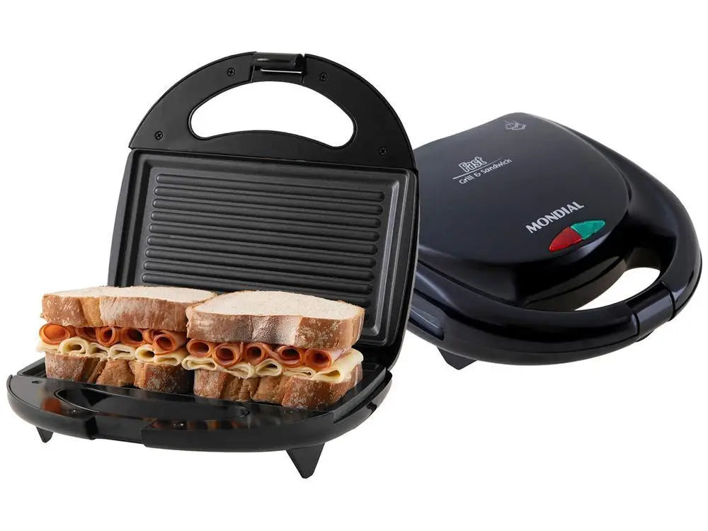 Sandwiches Mondial Fast Grill S-12 Black 750W - 110V