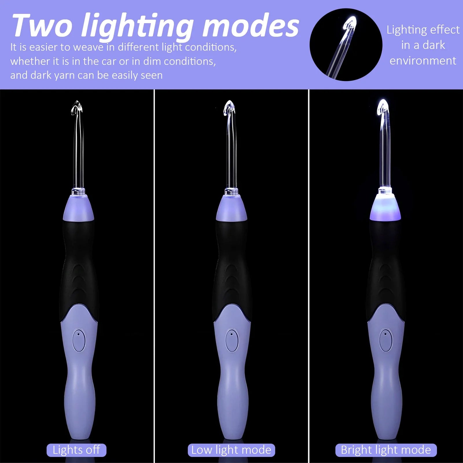 Rechargeable Lighted Crochet Set