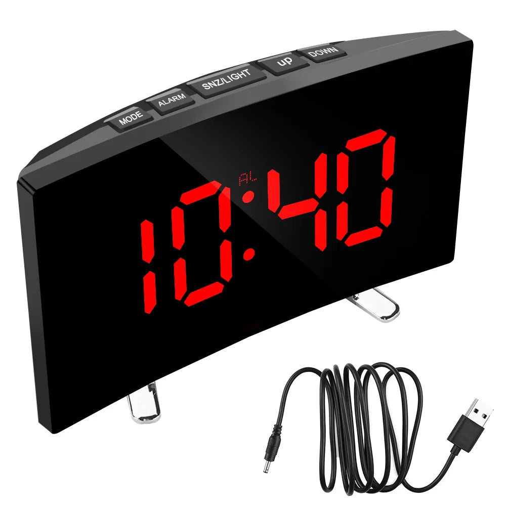 LED Mirror Alarm Clock