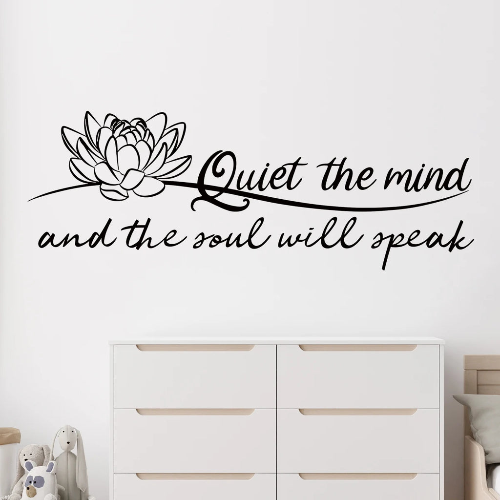 "Quiet The Mind" Wall Decals