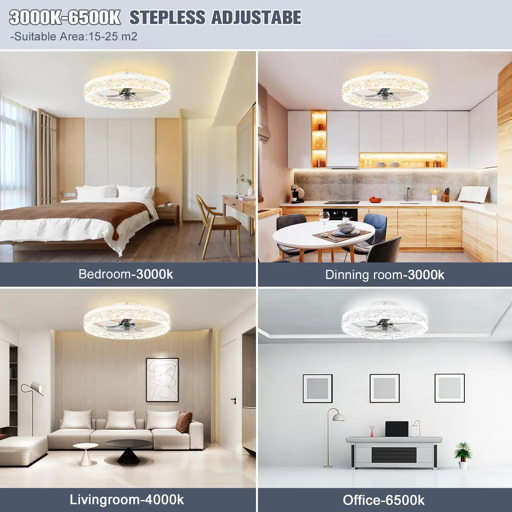 Dimmable LED Ceiling Fan Light