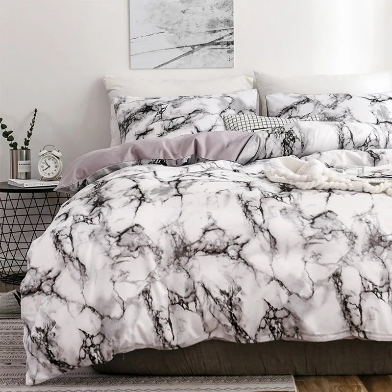 Marble Duvet Cover Set