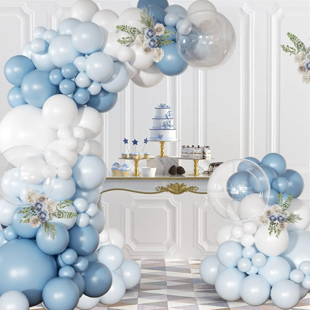 Blue & Pink Balloon Garland