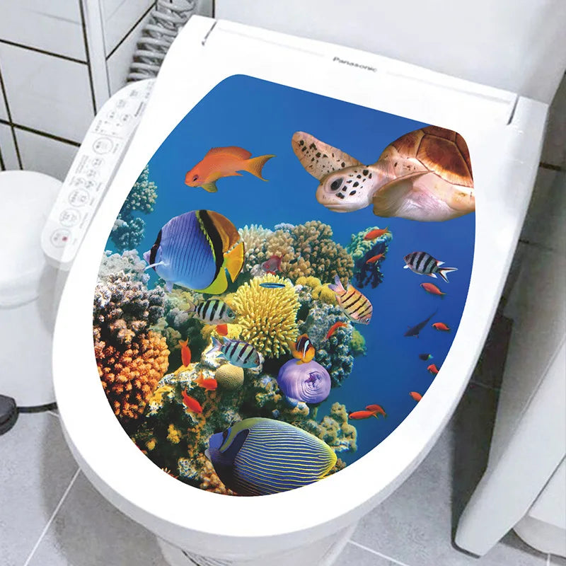 3D Toilet Lid Sticker