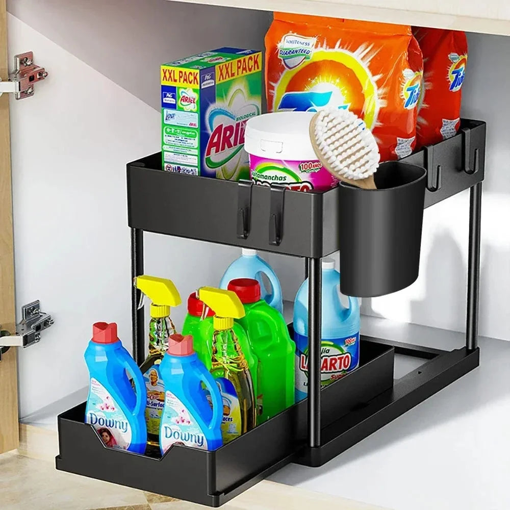 2-Tier Sliding Sink Organizer