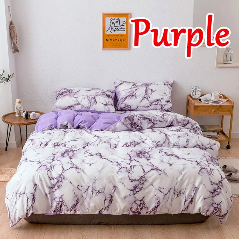 Marble Duvet Cover Set