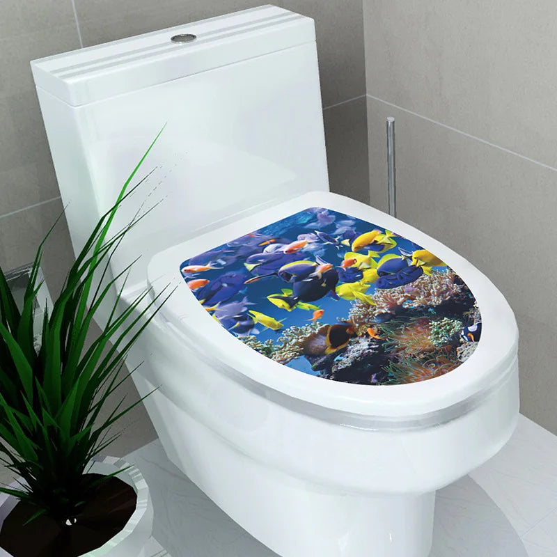 3D Toilet Lid Sticker