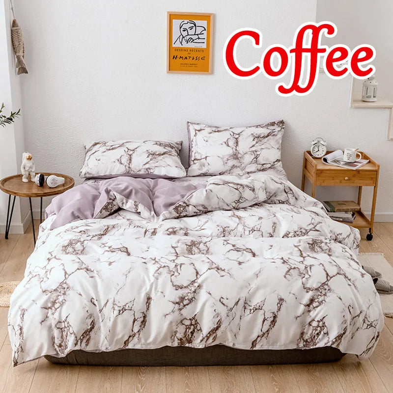 Marble Duvet Cover Set