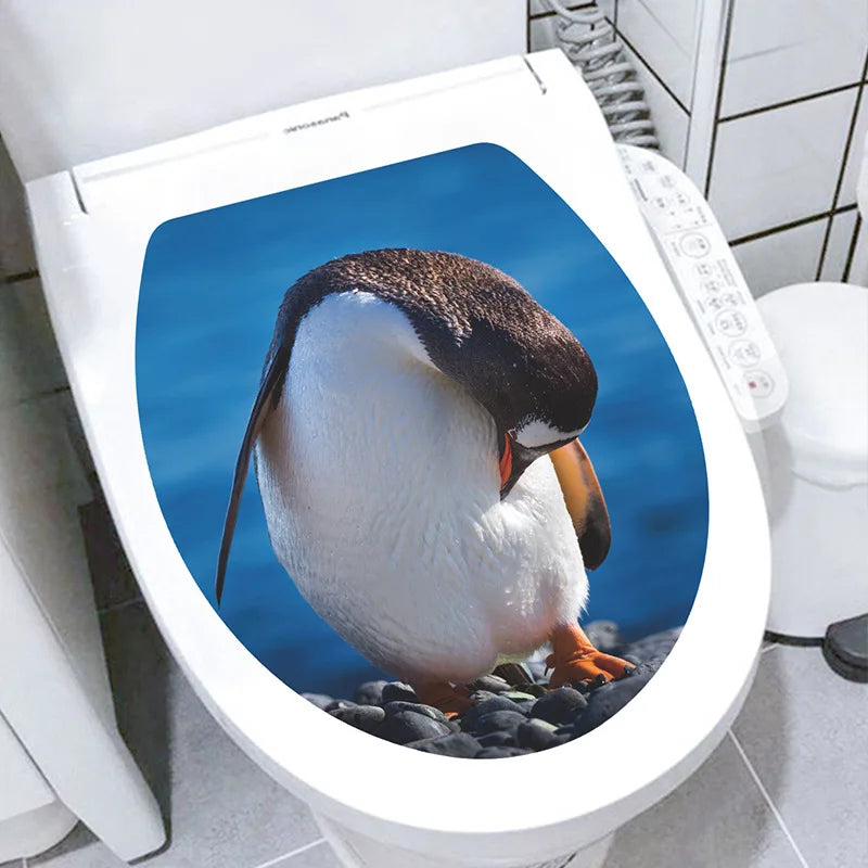 3D Toilet Lid Sticker