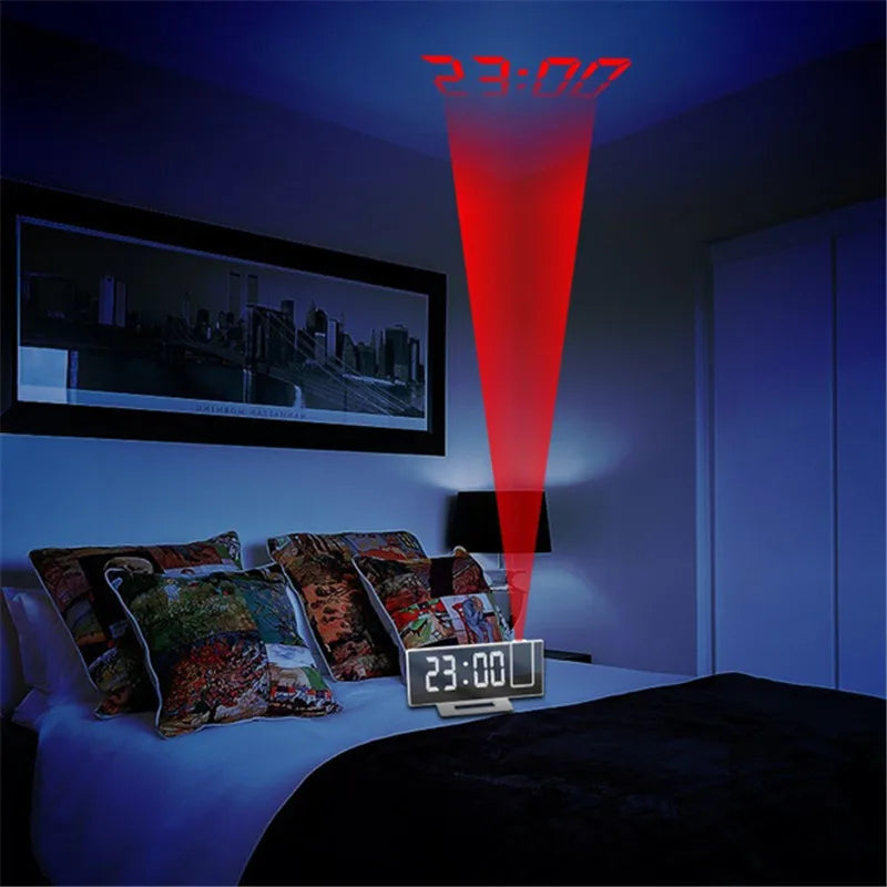 LED Projection Alarm Clock