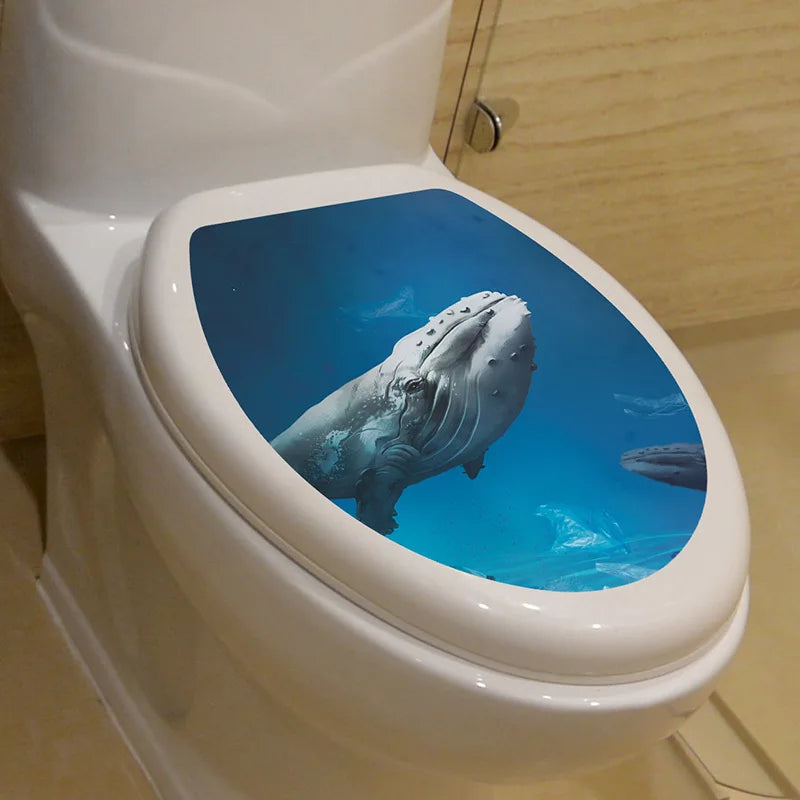 3D Toilet Lid Sticker