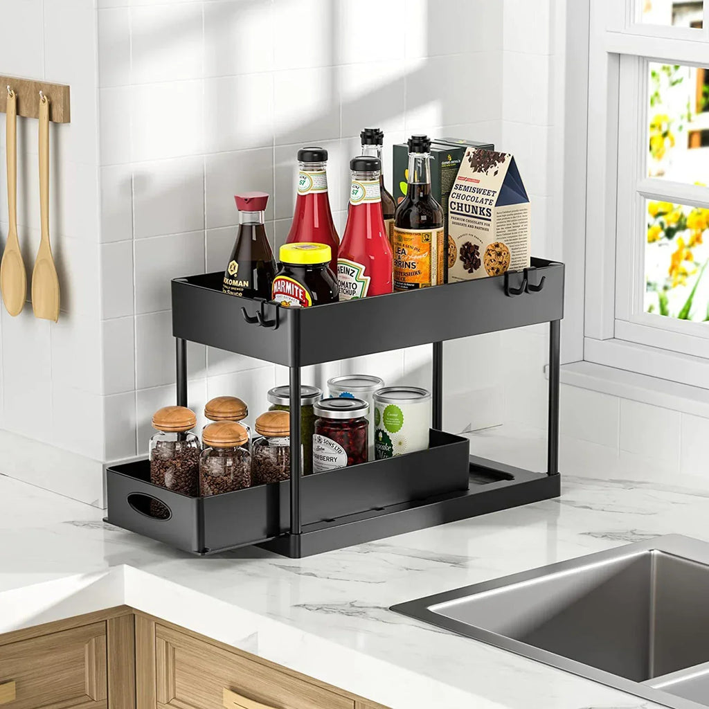 2-Tier Sliding Sink Organizer