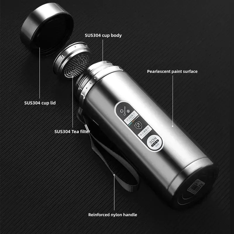 LED Temp Display Thermos Bottle