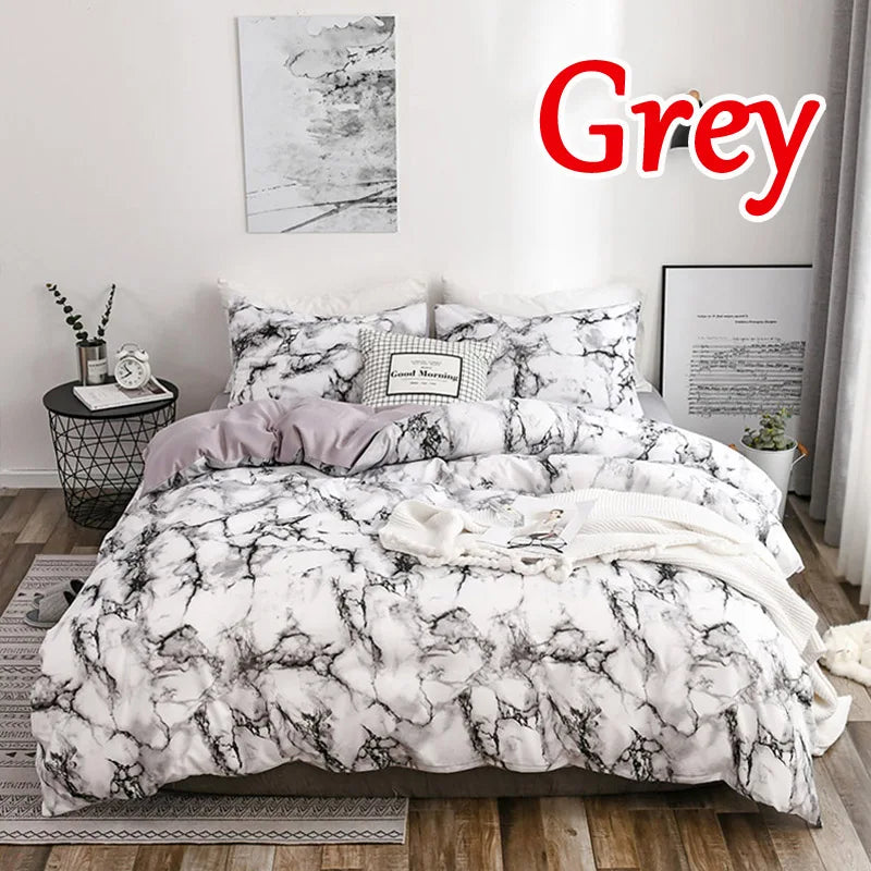 Marble Duvet Cover Set